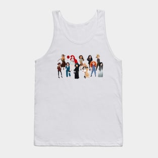 Horror princesses, horror movies characters, baby princesses Halloween Tank Top